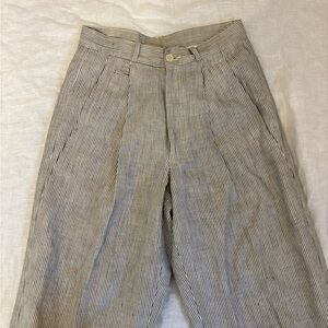 Giorgio Armani Vintage Pinstripe Pants ISSEY MIYAKE 80s Business Size 28